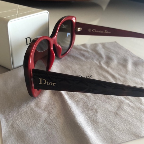 Dior Lady 2 Havana Red / Brown Gradient Sunglasses - Picture 2 of 3